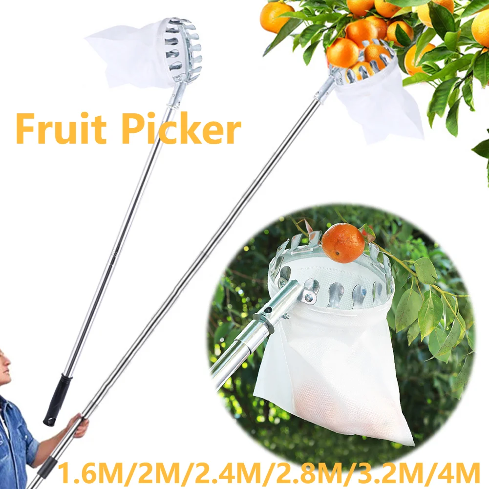 Gardening Tools Basket - 1.6-4M Fruit Picker Tool Metalen Kersen