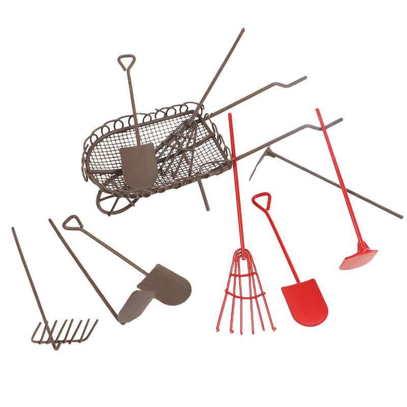 Gardening Tools Gift Set - 1/12 Poppenhuis Simulatie Tuingereedschap Kit Poppenhuis