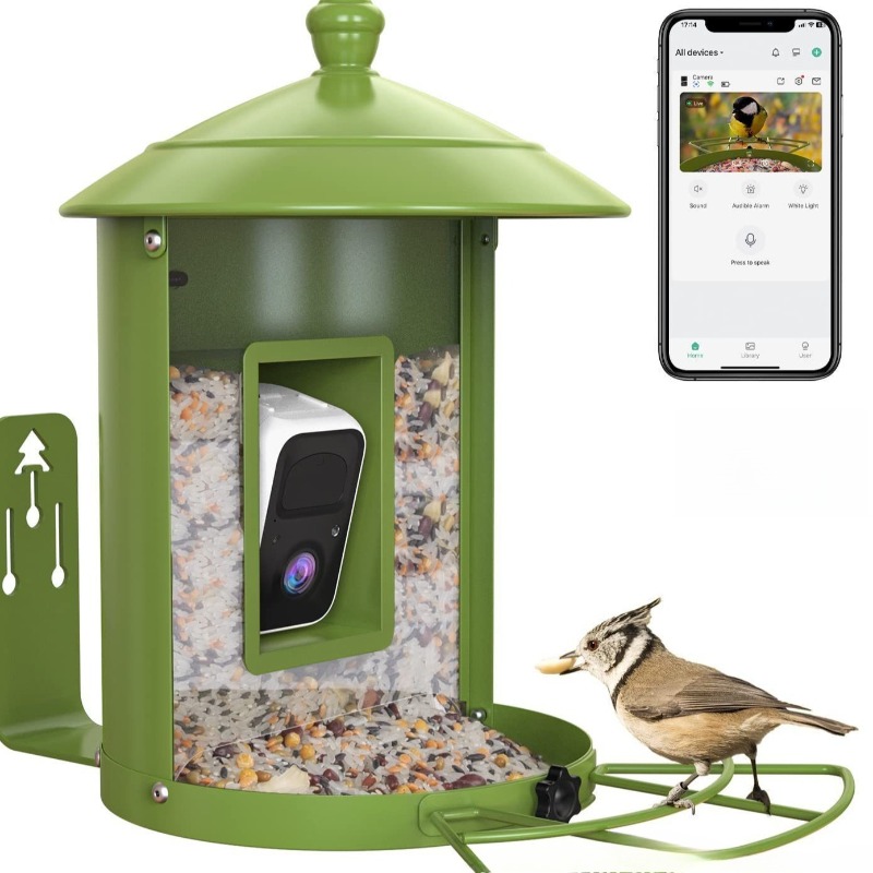Gardening Tools Definition - AI intelligente vogelvoeder met camera buitentuin