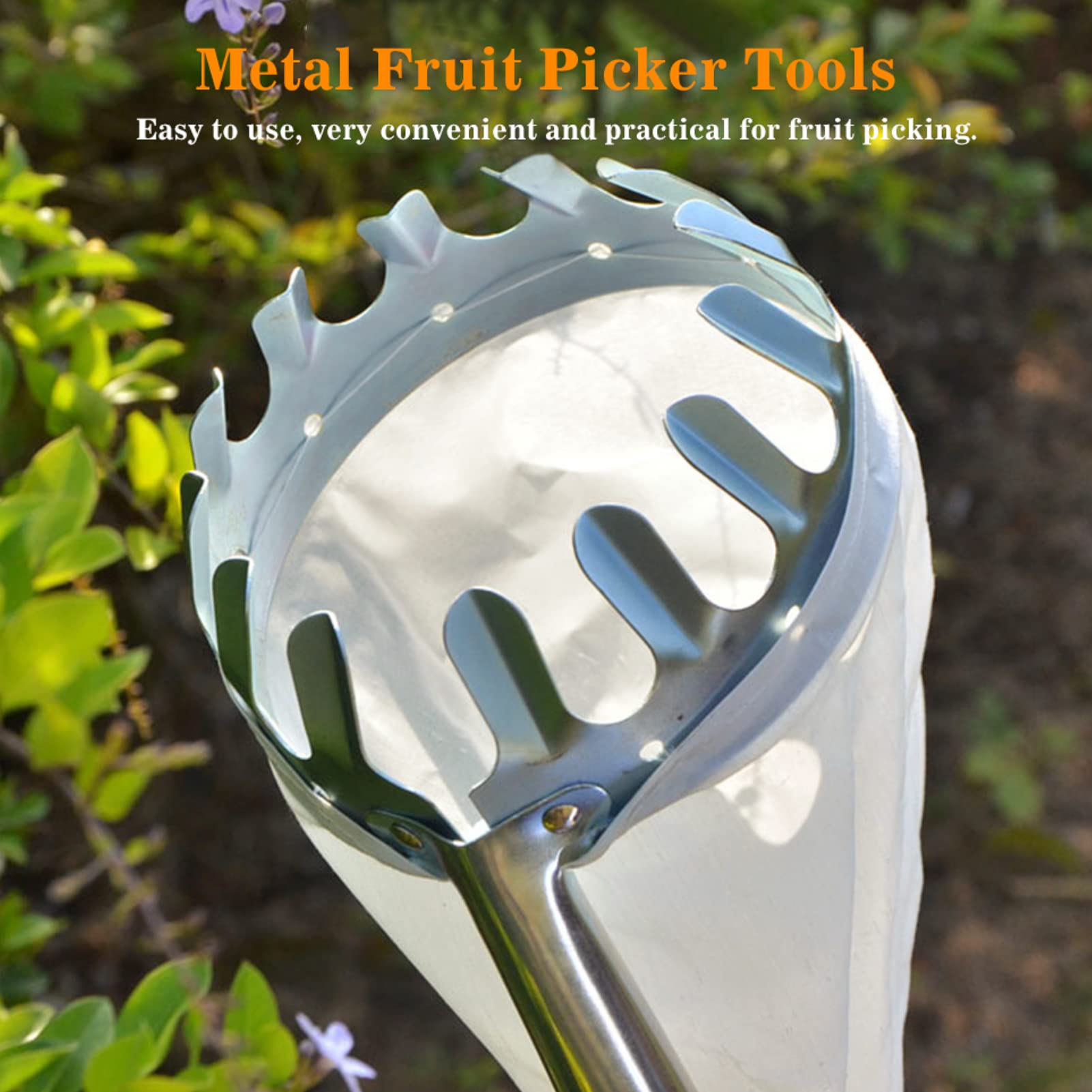 Gardening Tools Basket - 1 st Fruit Picker Tool, Metalen