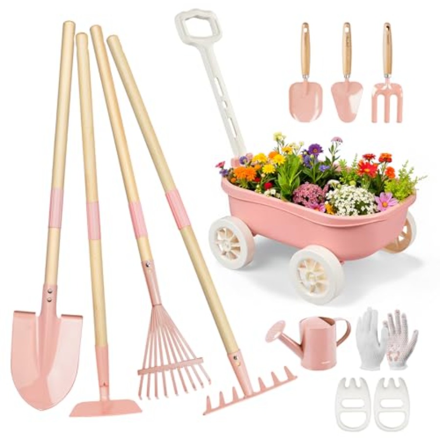 Tuinset met kruiwagen, 11-deli - Gardening Tools Japan recensie en prijs