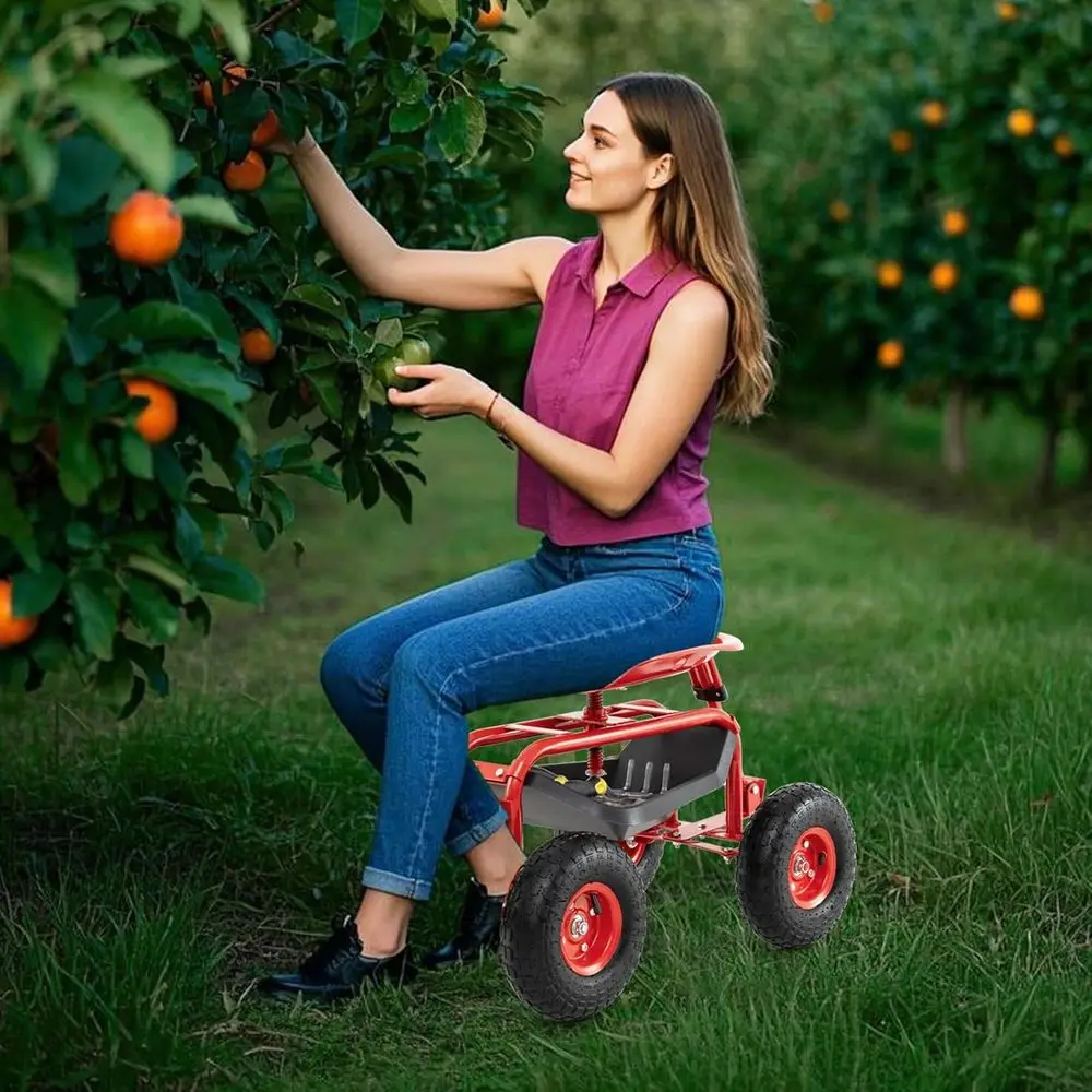 Verstelbare tuinkar met draaib - Gardening Tools Basket recensie en prijs