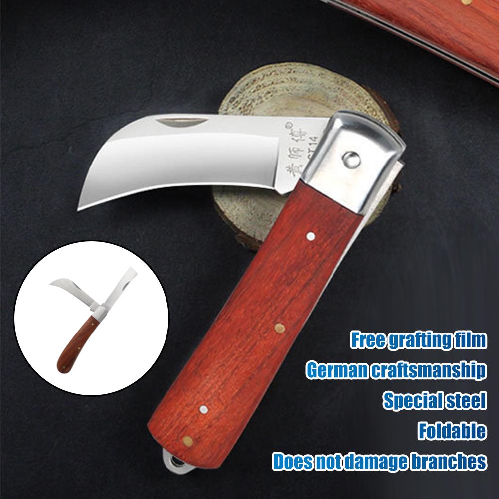 Vouwbare entenmes met houten h - Harvest Knife Garden recensie en prijs