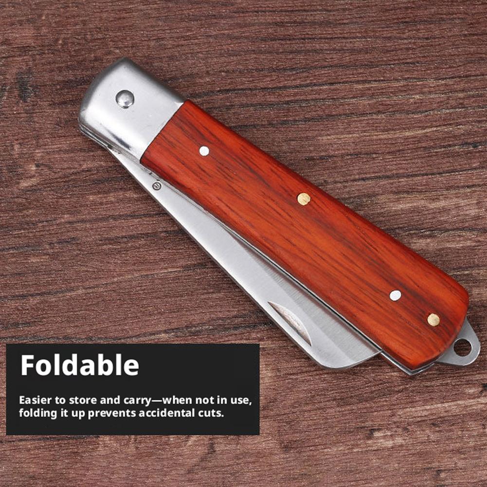 Vouwbare entenmes met houten h - Harvest Knife Garden recensie en prijs